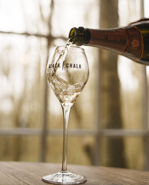 Black Chalk Sparkling Wine Glass